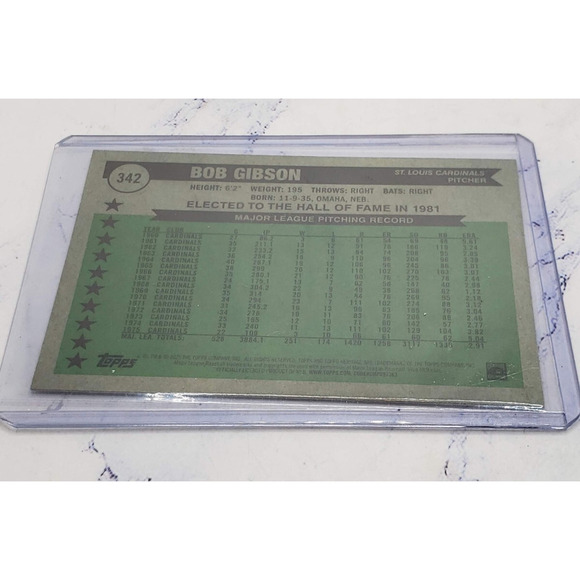 Bob Gibson 2025 Topps Heritage #342 All-Time All-Stars Chrome Cardinals - Picture 4 of 4